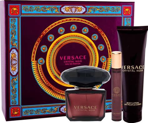 versace crystal noir geschenkset plus keychain|versace parfum douglas.